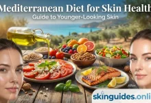 Mediterranean diet for skin health: Vibrant foods like olive oil, salmon, nuts, veggies for glowing anti-aging skin transformation – skinguides.online guide