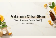 Vitamin C serum with orange slices featured image for vitamin C for skin guide (2026)