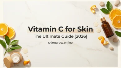 Vitamin C serum with orange slices featured image for vitamin C for skin guide (2026)